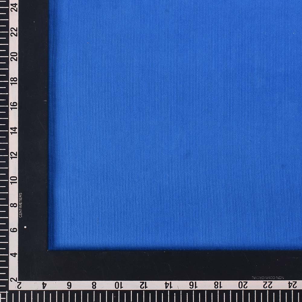 STRIPE ROYAL BLUE PURE COTTON 77 GSM HANDWOVEN FABRIC