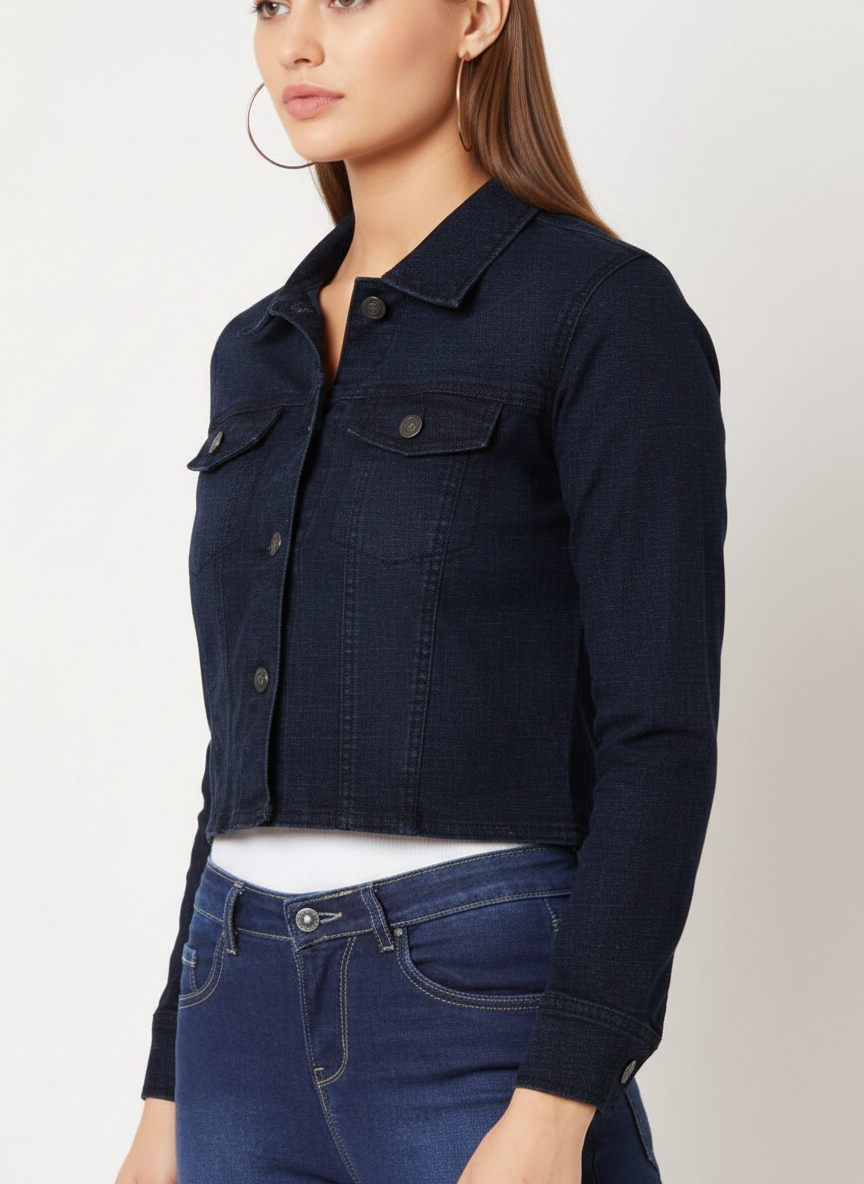 Cropped Basic Jacket