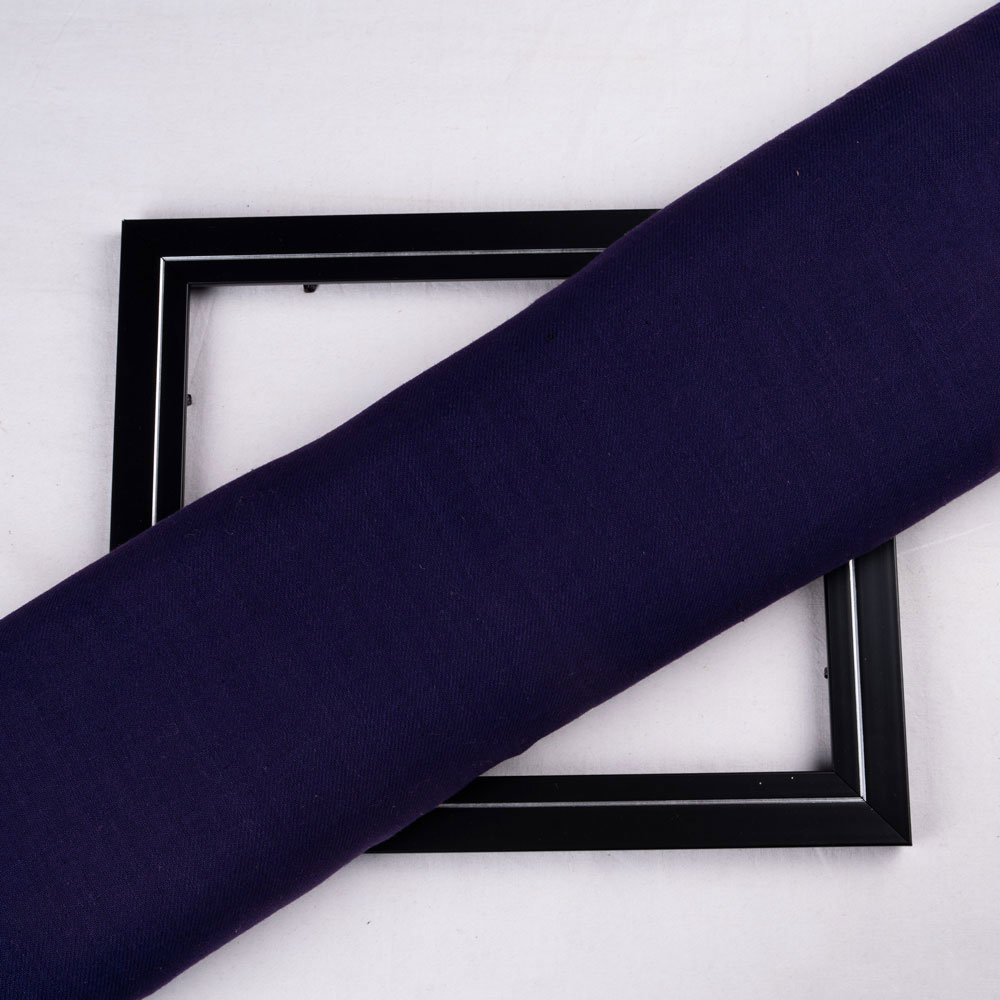 Denim Twill Navy Pure Cotton 124 GSM Handwoven Fabric