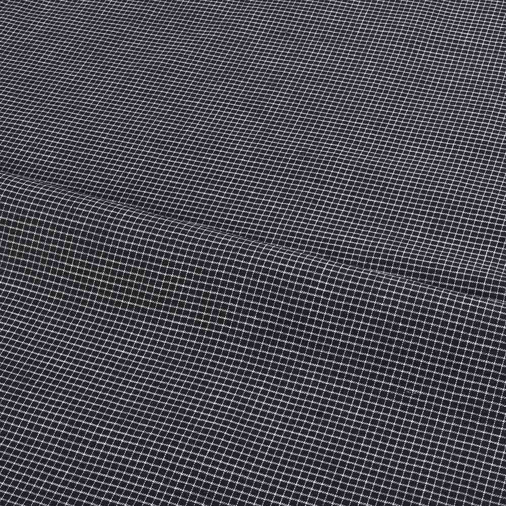 CHECK BLACK & WHITE PURE COTTON 104 GSM HANDWOVEN FABRIC 274A