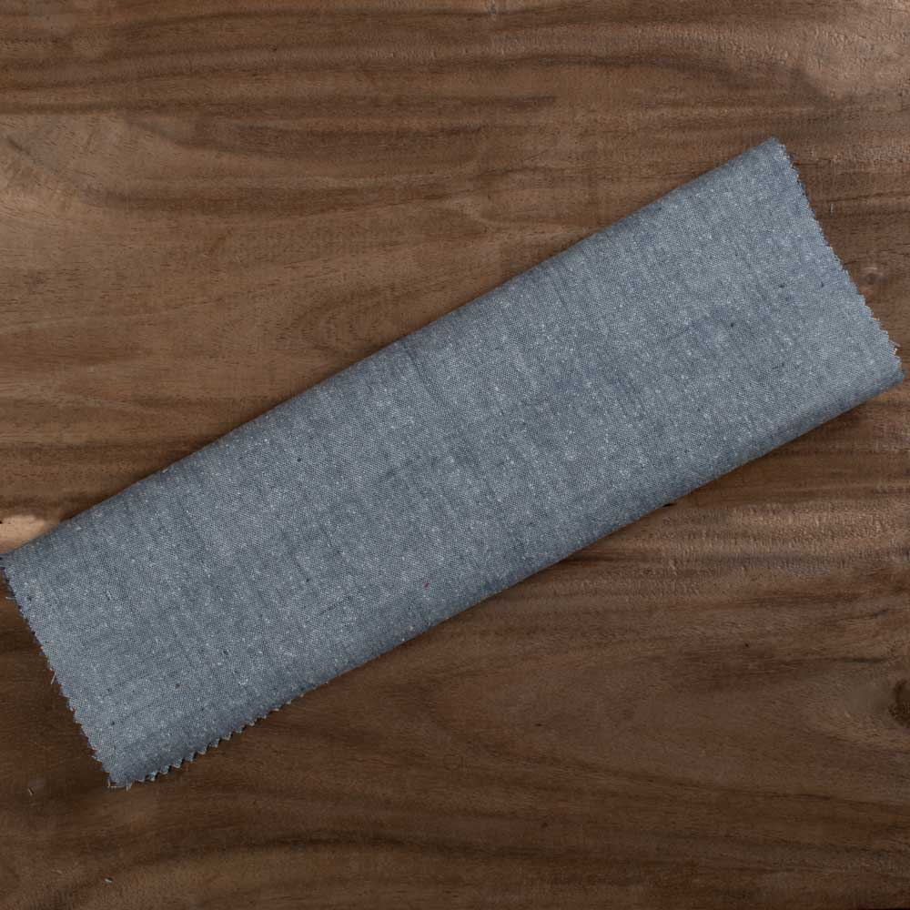 Plain Grey Matka Silk & Khadi Blend 87 GSM Handwoven Fabric