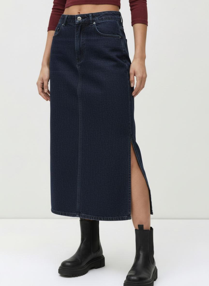 Side Split Sheath Skirt