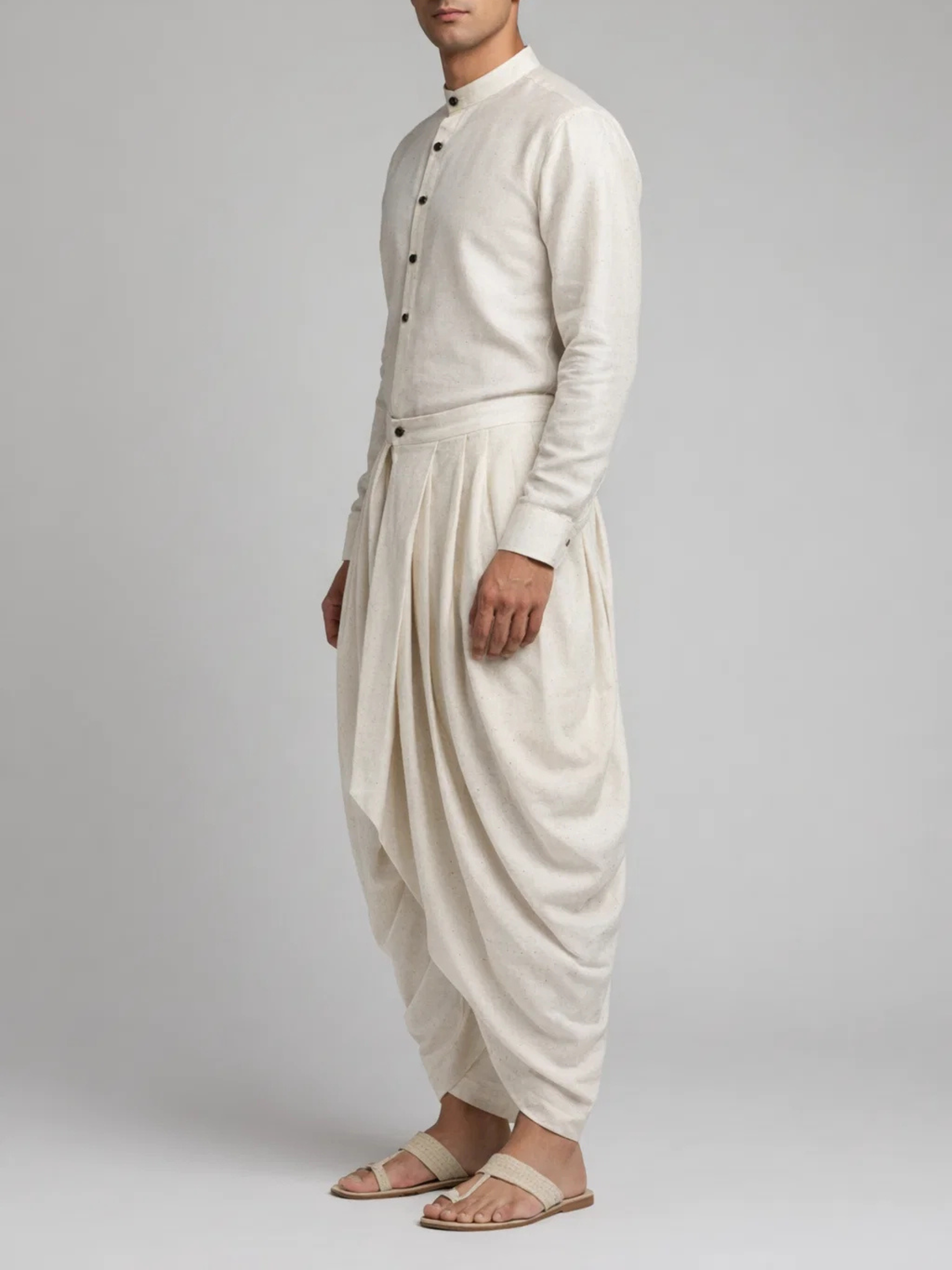 Pleated Men's Dhoti Pant