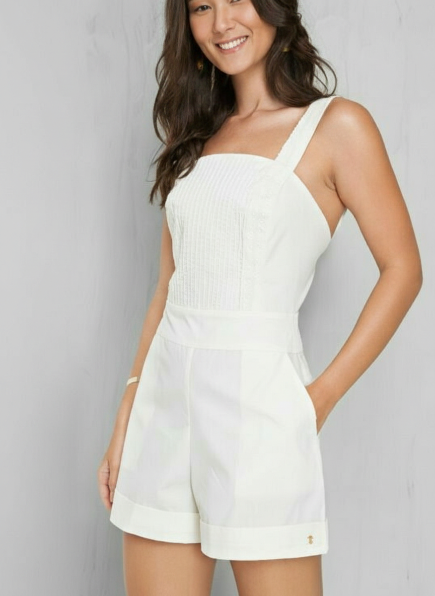 Pin Tuck Romper