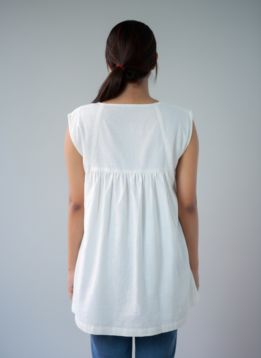 V neck loose fit top