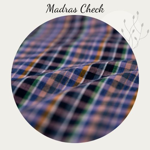 Madras Check Fabric Pattern
