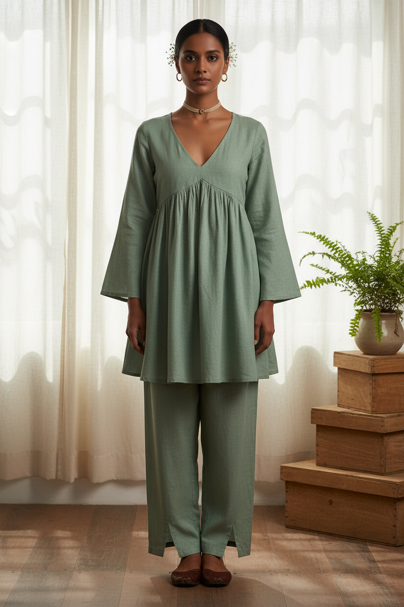 The Peplum Tunic Set