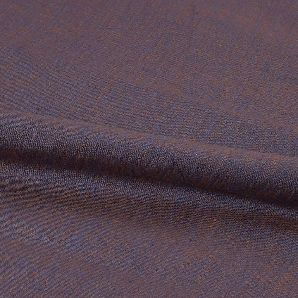 CROSS COLOUR PURPLE PURE COTTON 95 GSM HANDWOVEN FABRIC