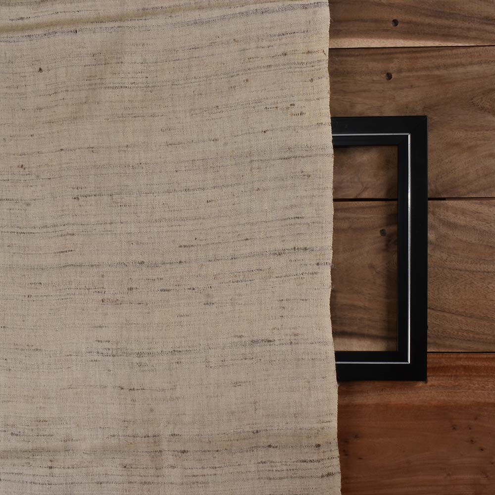 PLAIN NATURAL KETYA & MATKA SILK 120 GSM HANDWOVEN FABRIC 07