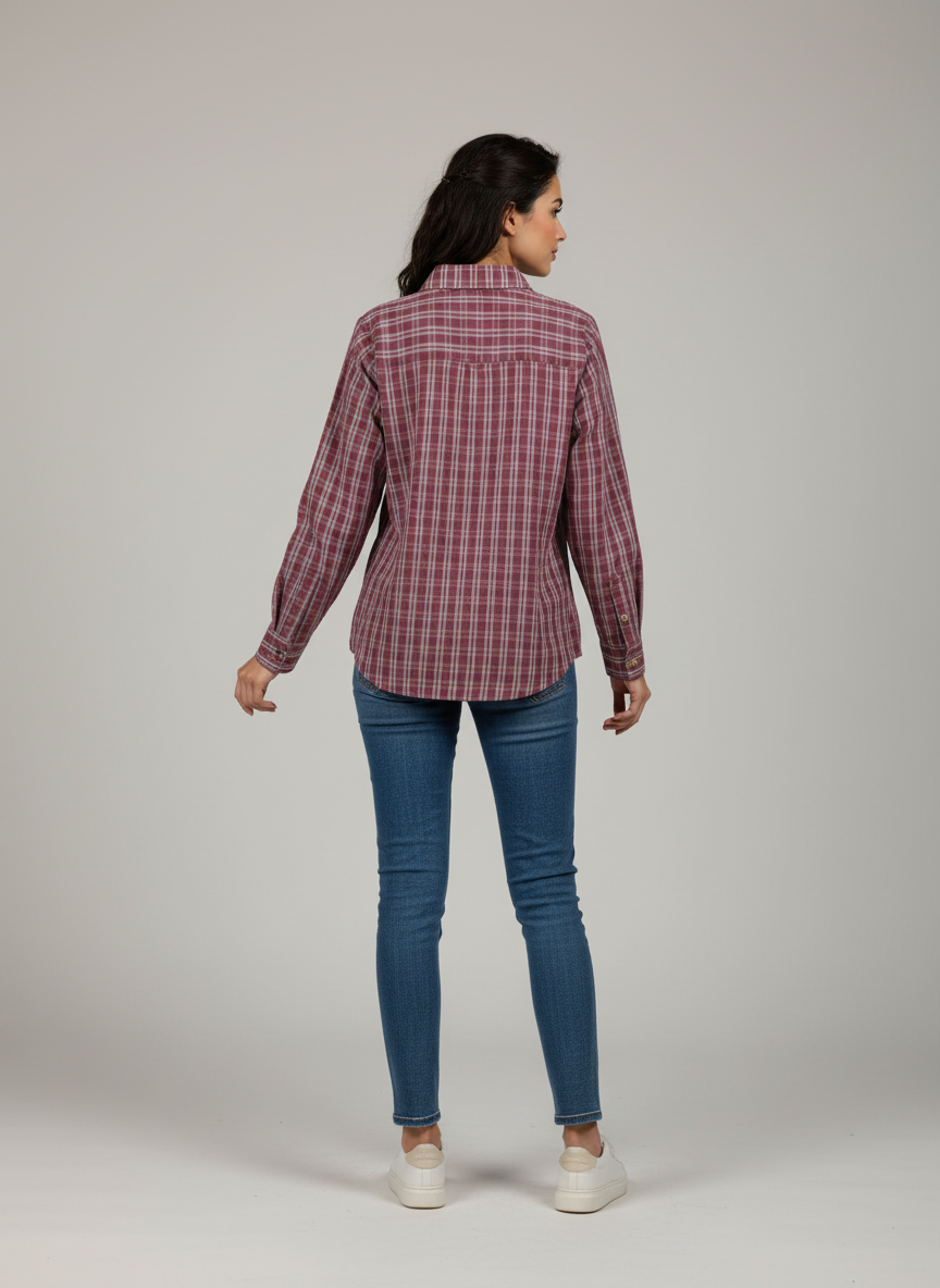 Classic Shirt With Center Zipper 
