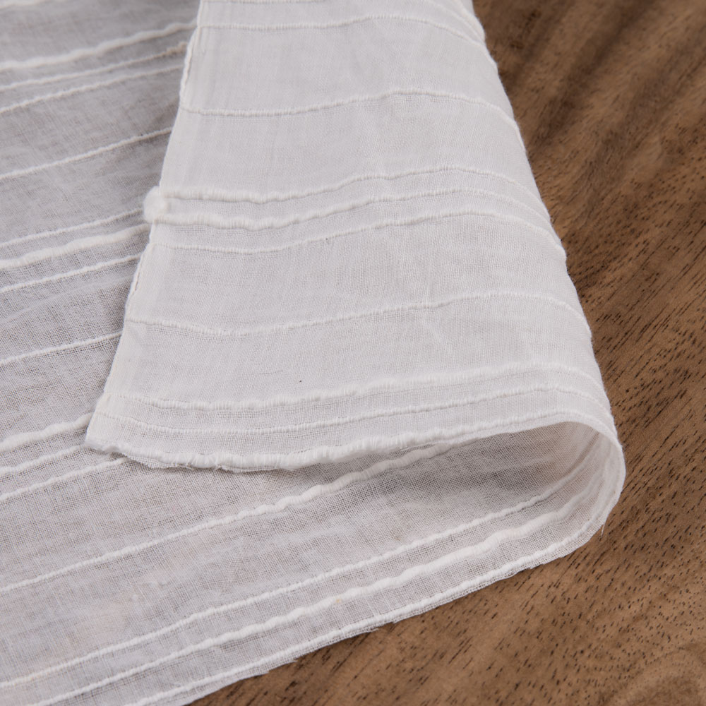 Dyeable Pure Cotton 91 GSM Handwoven Fabric | Bleached White