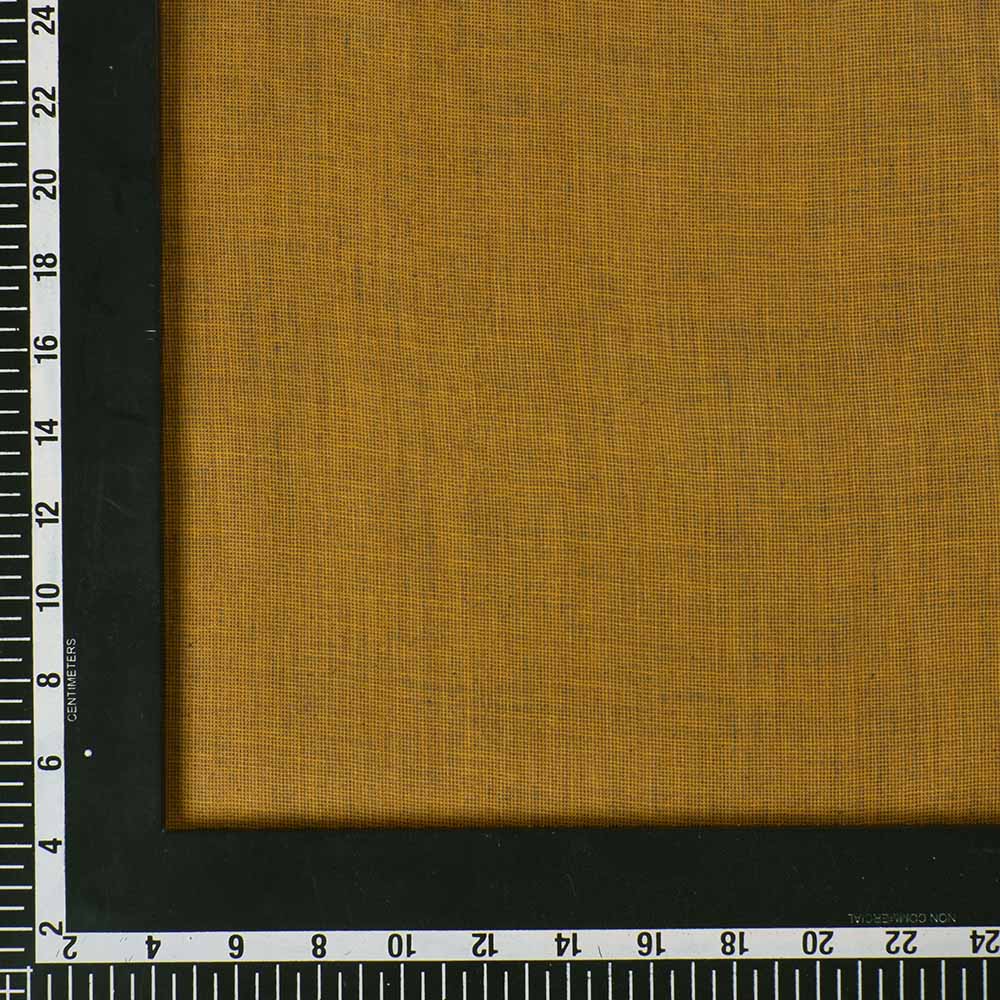 PLAIN MUSTARD PURE COTTON 195 GSM HANDWOVEN FABRIC 05