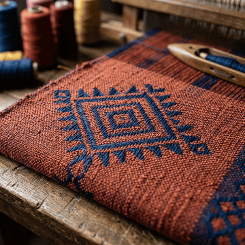 Jacquard fabric showing clear pattern alignment