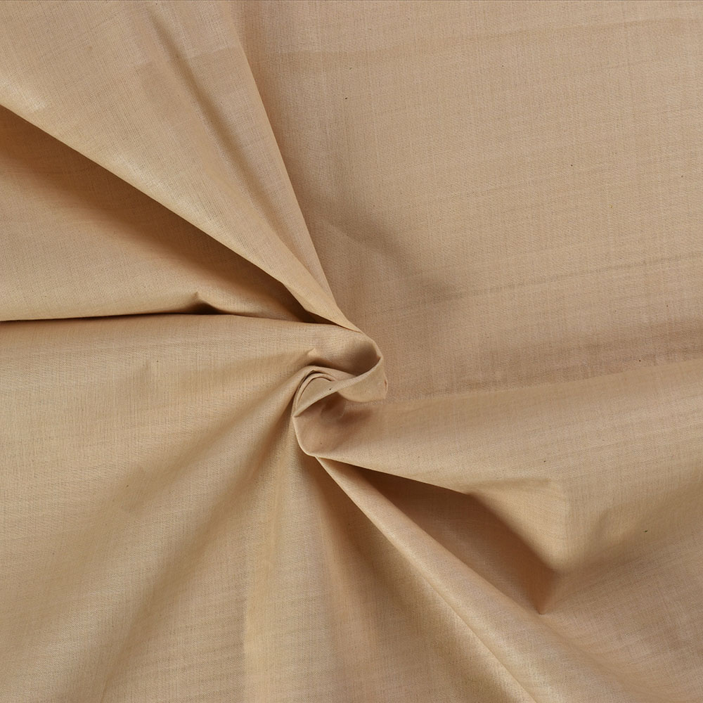 Plain Off-White Khadi Cotton 67 GSM Handwoven Fabric
