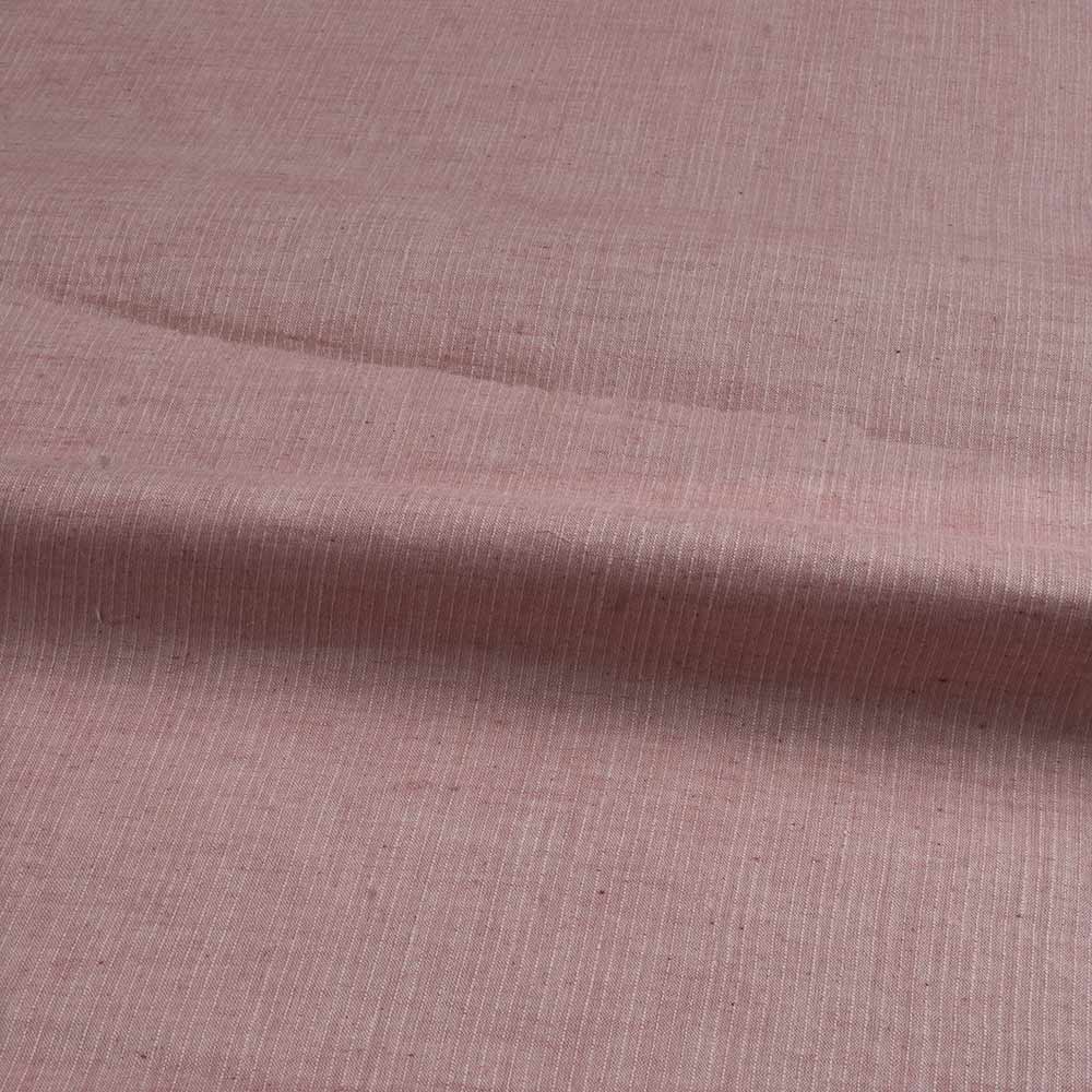 STRIPE LIGHT PINK PURE COTTON 90 GSM HANDWOVEN FABRIC