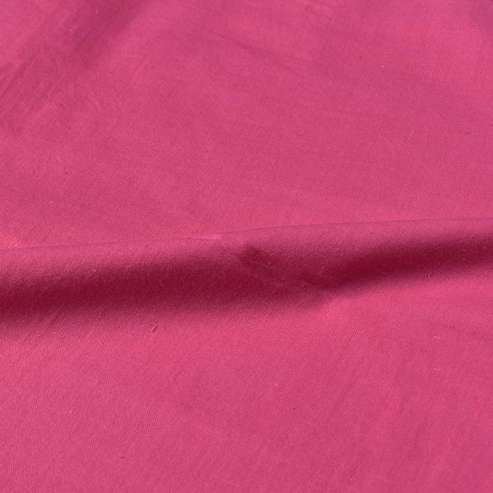 PLAIN PINK KHADI COTTON 120 GSM HANDWOVEN FABRIC