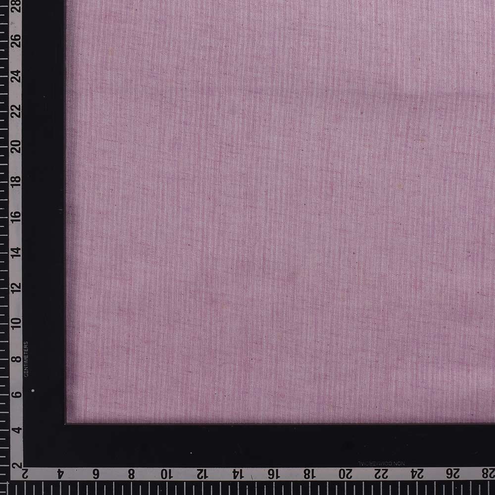 STRIPE PINK PURE COTTON 85 GSM HANDWOVEN FABRIC
