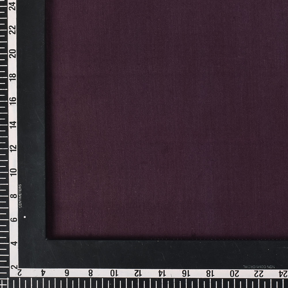 PLAIN MAROON KHADI COTTON 120 GSM HANDWOVEN FABRIC
