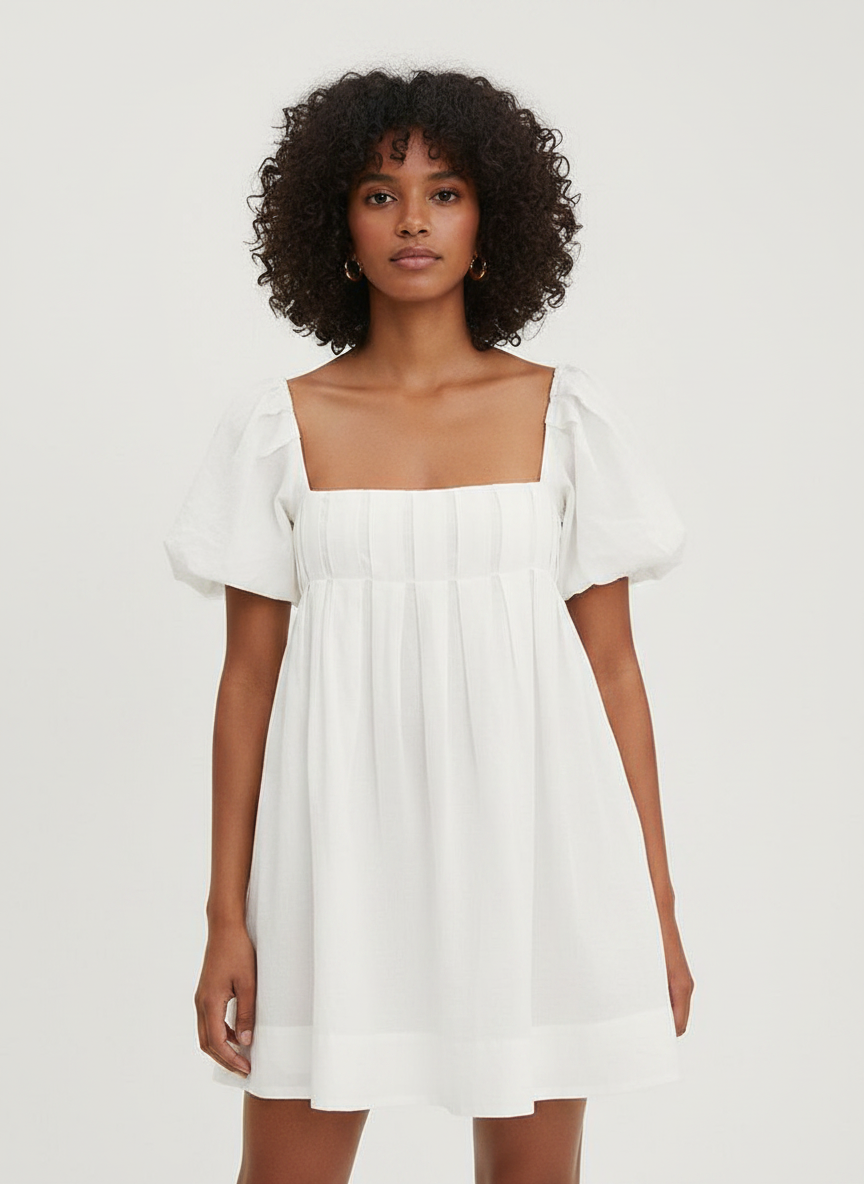Pleated & Gathered Dress