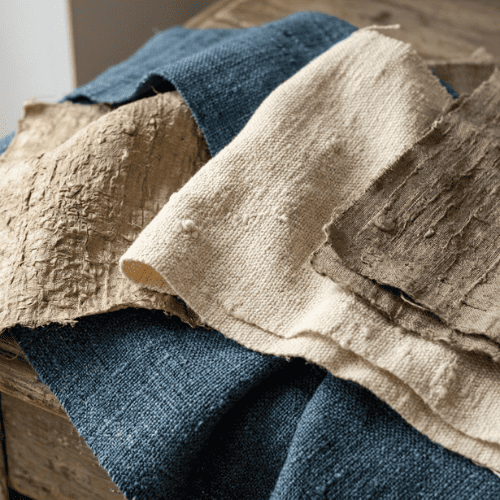 Khadi cotton and Matka silk showing natural fabric quality