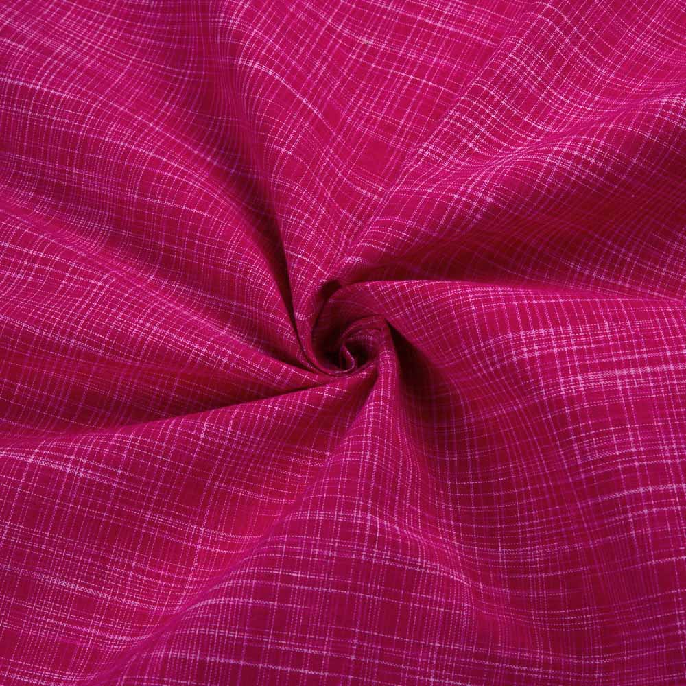 Dark Pink Yarn Tie-Dye Bandhani 90 GSM Pure Cotton Fabric