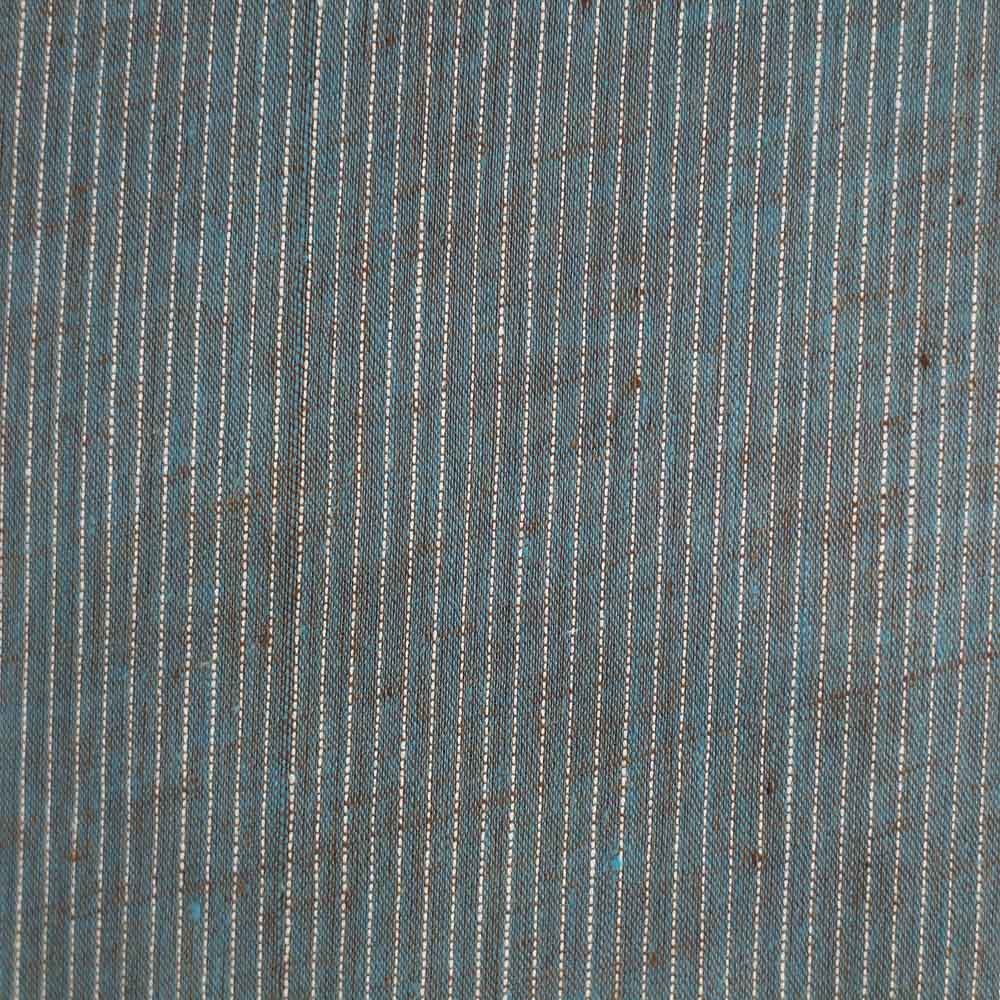 STRIPE GREY PURE COTTON 65 GSM HANDWOVEN FABRIC