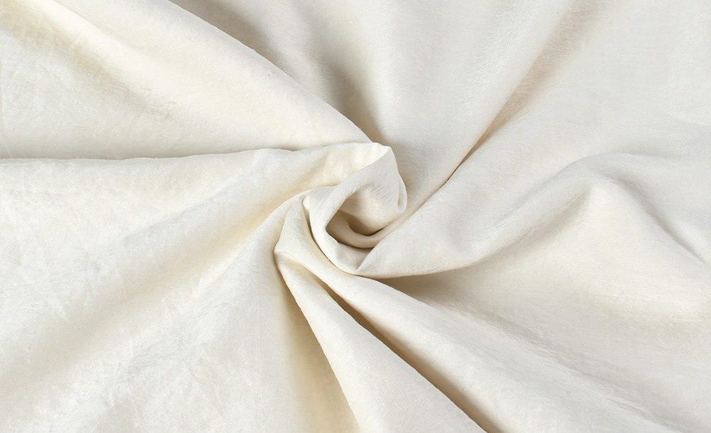 White Mulberry silk fabric with a soft, smooth texture and gentle natural sheen
