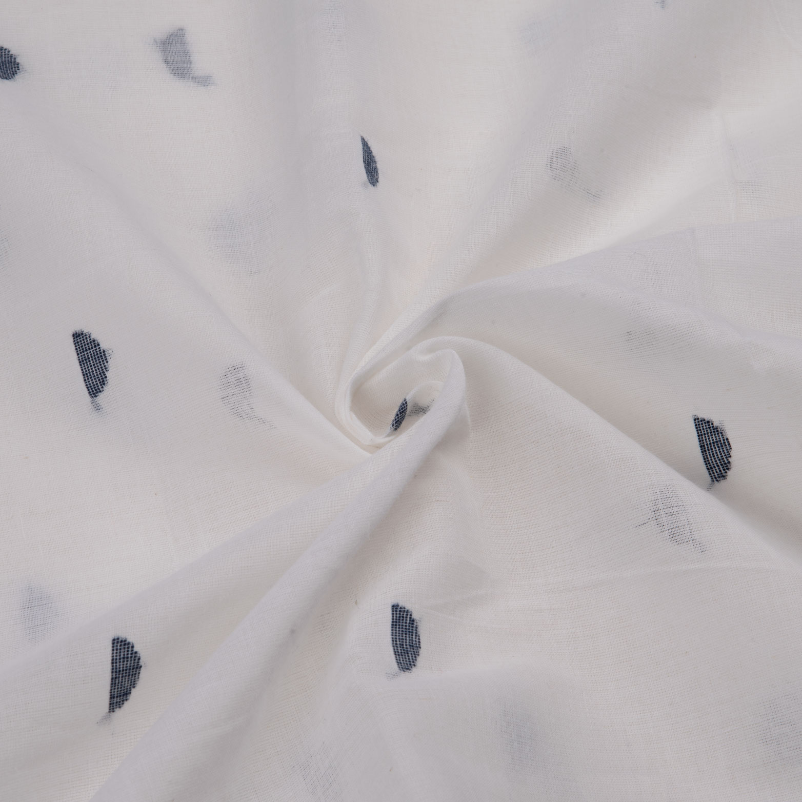 Geometric Cream Jamdani Pure Cotton Chiffon 55 GSM Fabric 171