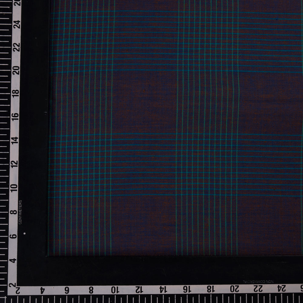 CHECK MULTICOLOUR PURE COTTON 86 GSM HANDWOVEN FABRIC