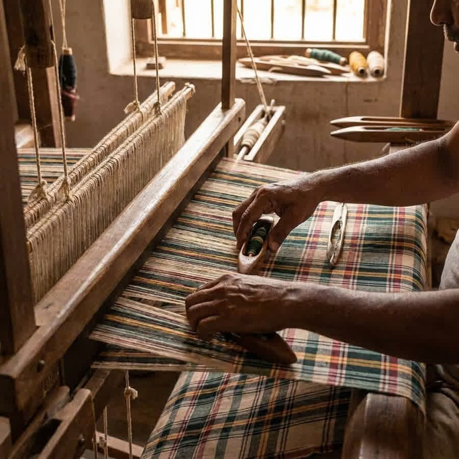 Handloom vs. Powerloom: The Breathability and Texture Advantage — Anuprerna handloom