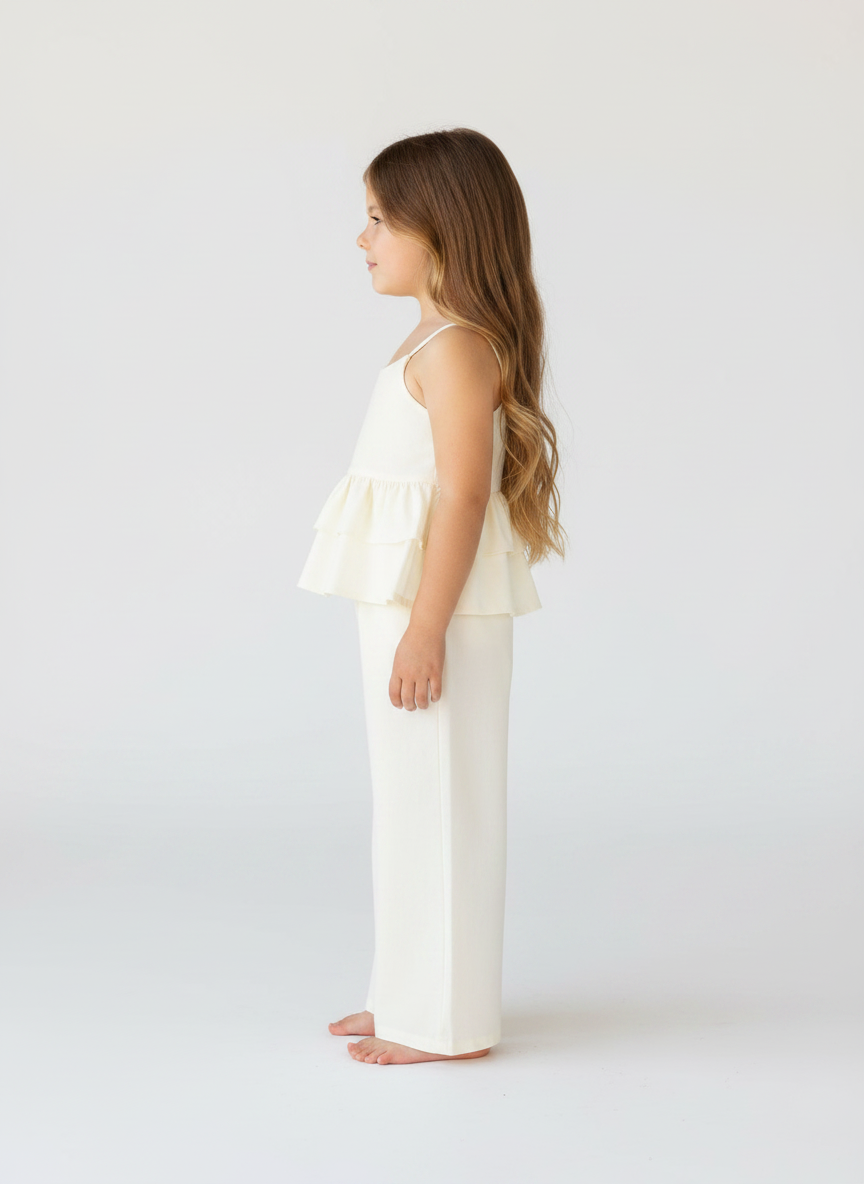 Double Peplum Kids Co-ord Set