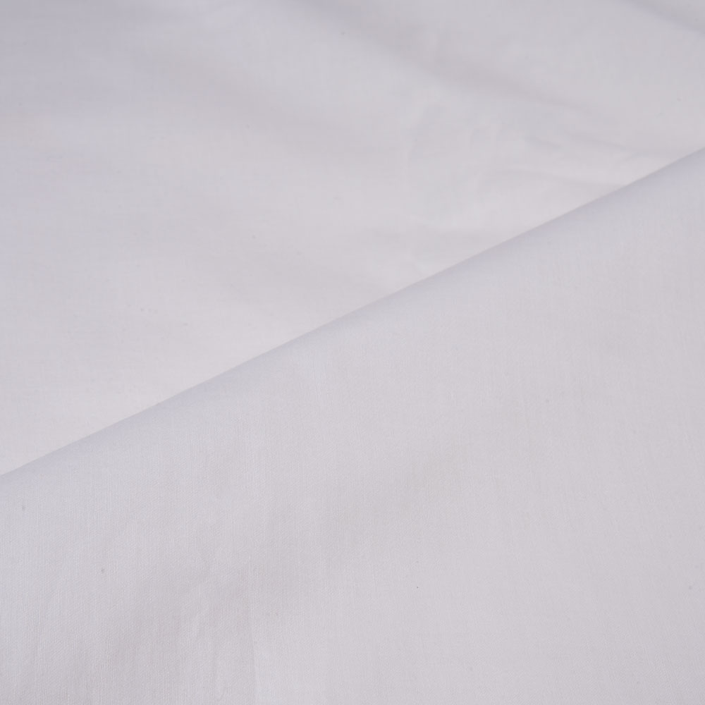 White Khadi Cotton 64 GSM Fabric - Bleached White & Dyeable