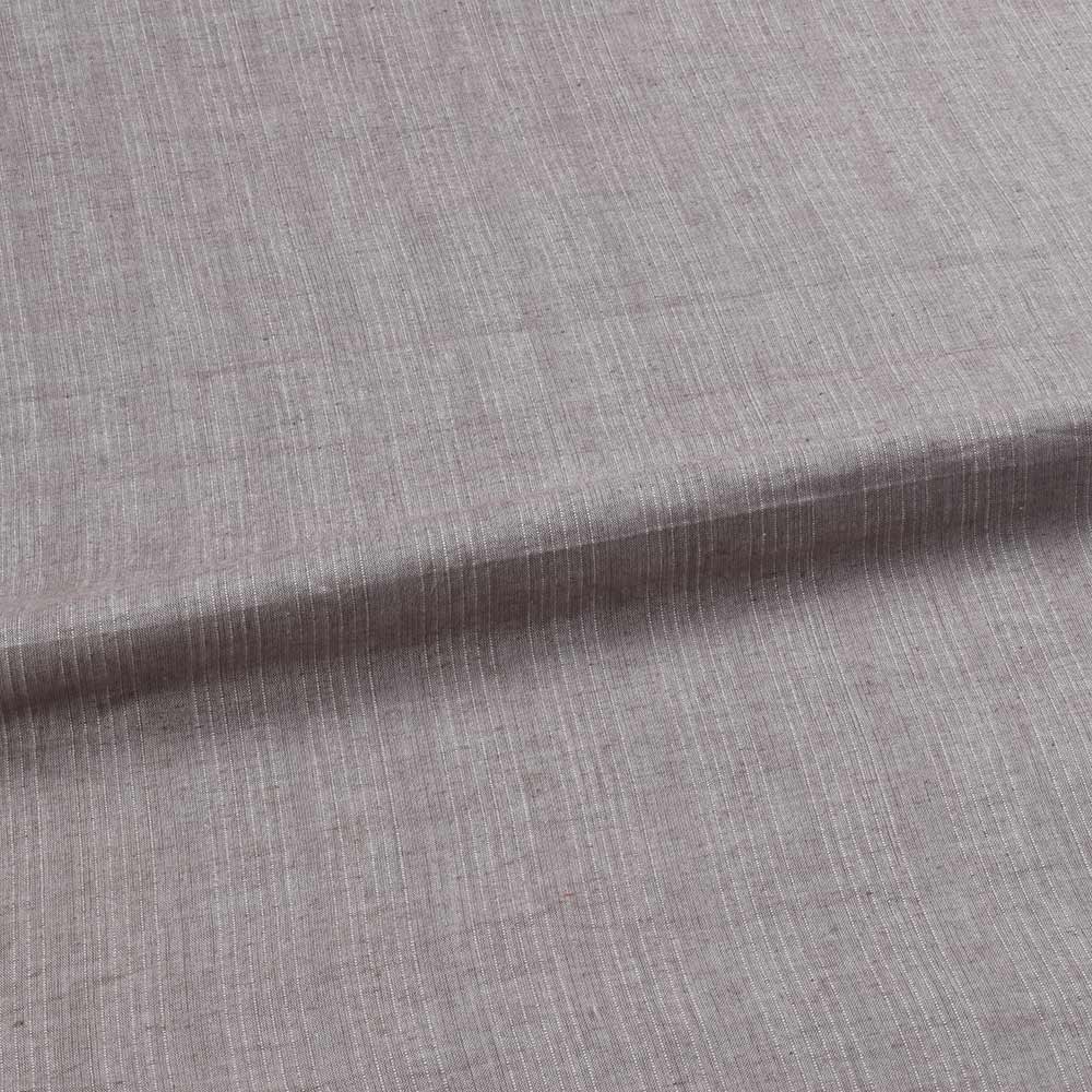 STRIPE GREY PURE COTTON 80 GSM HANDWOVEN FABRIC