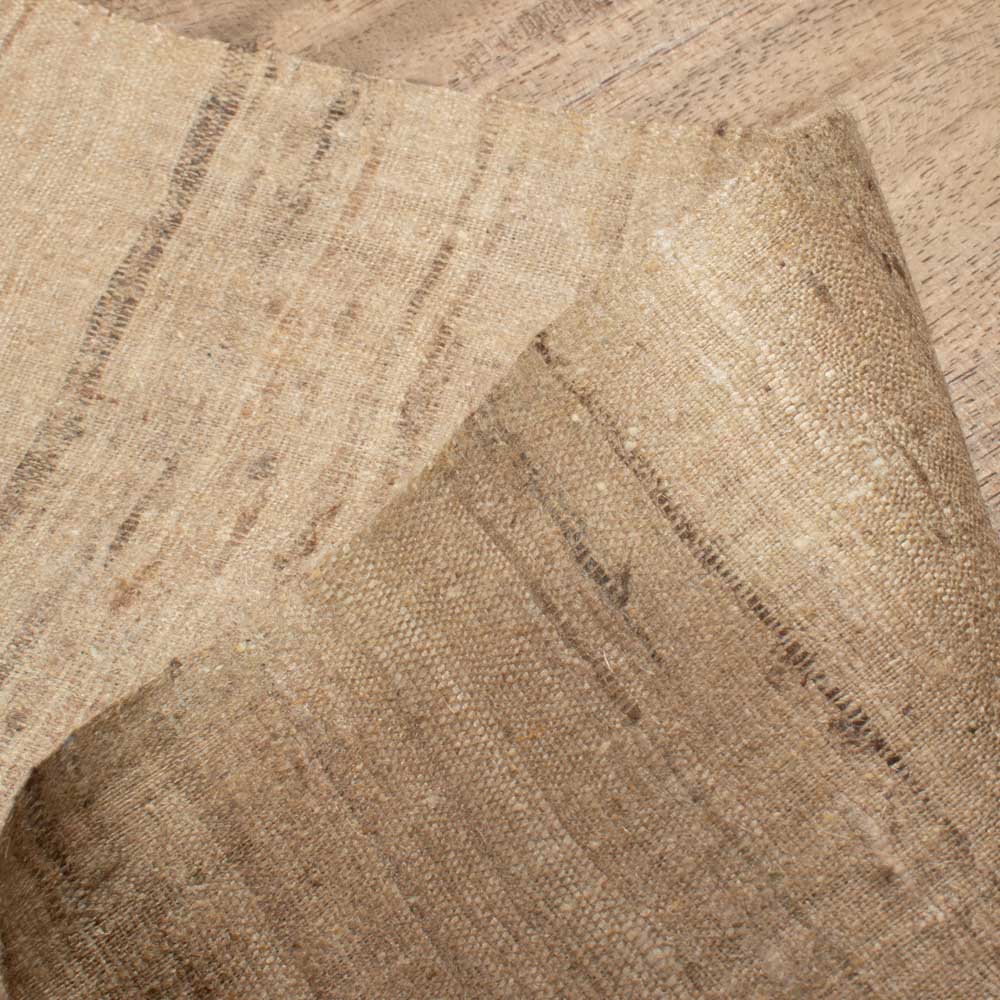 Plain Natural Pure Ketya Silk 150 GSM Handwoven Fabric