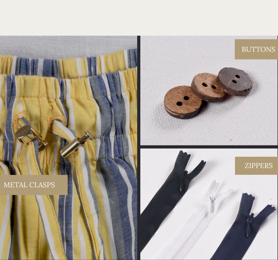 Different Types of Garment Fasteners