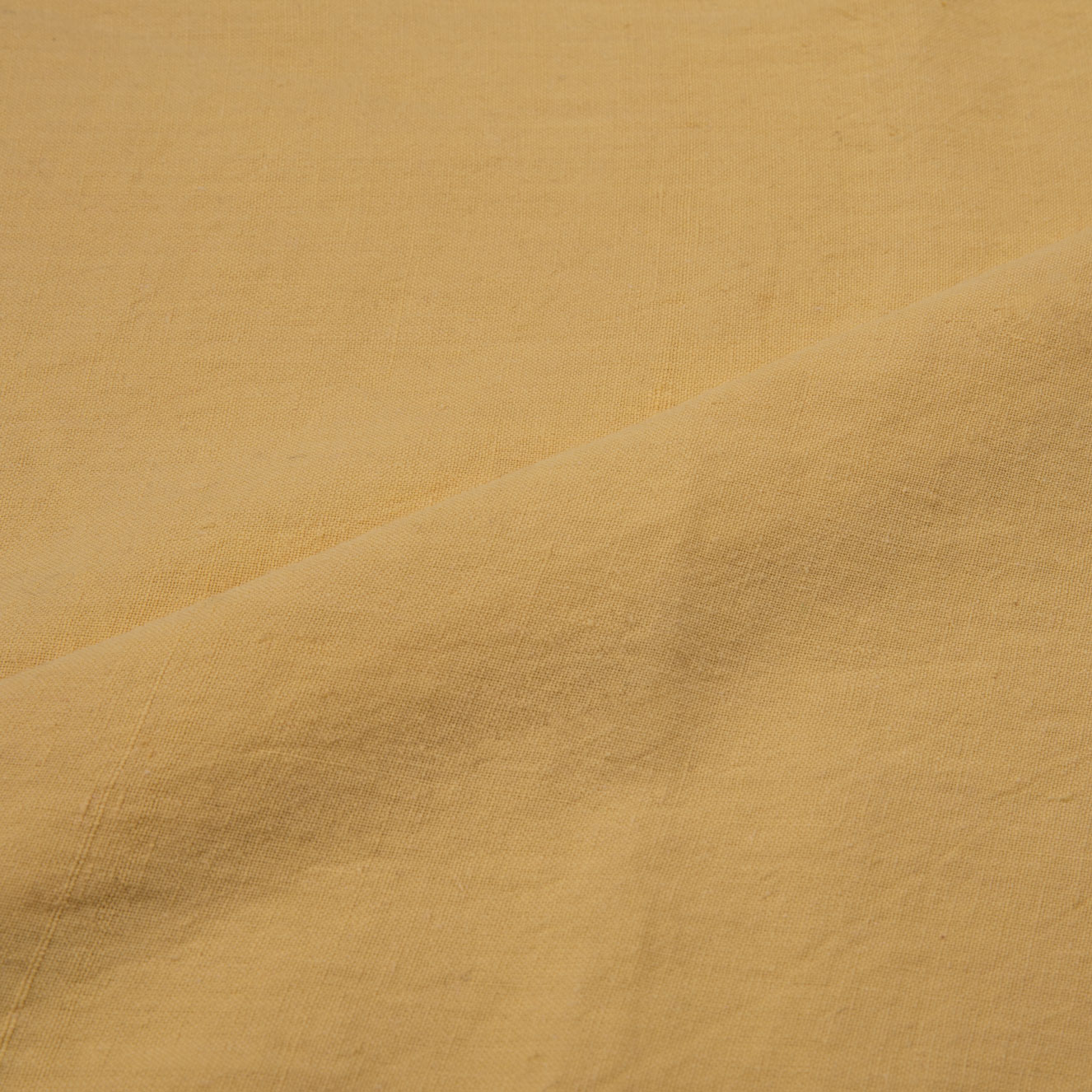 Plain Dark Yellow Natural Marigold, Palash, Mallotus Dyed 115 GSM Cotton Fabric