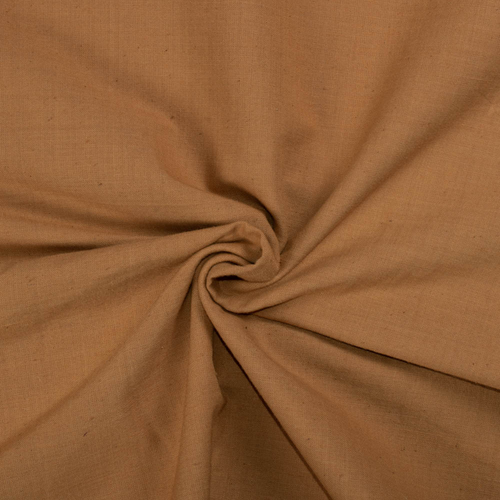 Solid Mustard Khadi Cotton 130 GSM Handwoven Fabric