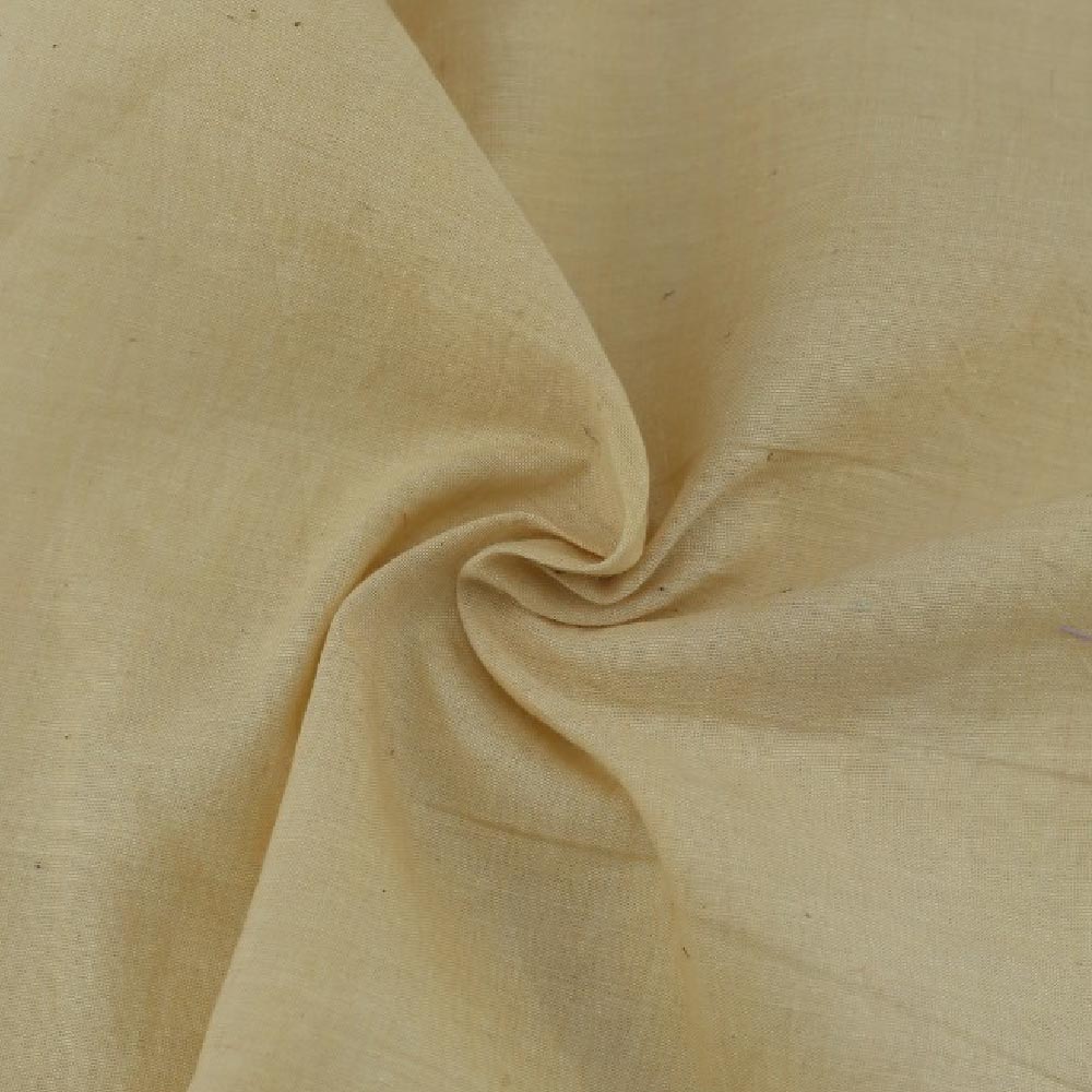 Chambray Beige Khadi Cotton 62 GSM Handwoven Fabric