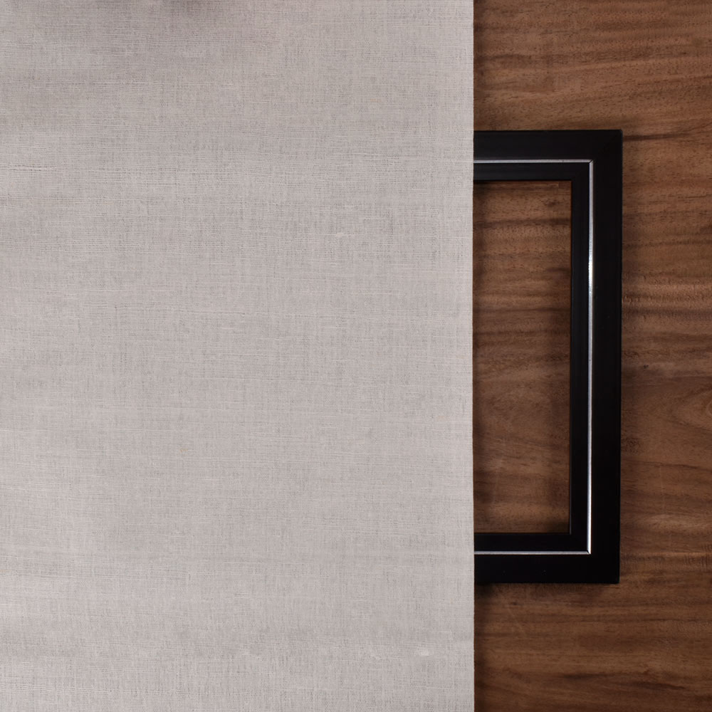 PLAIN NATURAL PURE MATKA SILK 87 GSM HANDWOVEN FABRIC 17