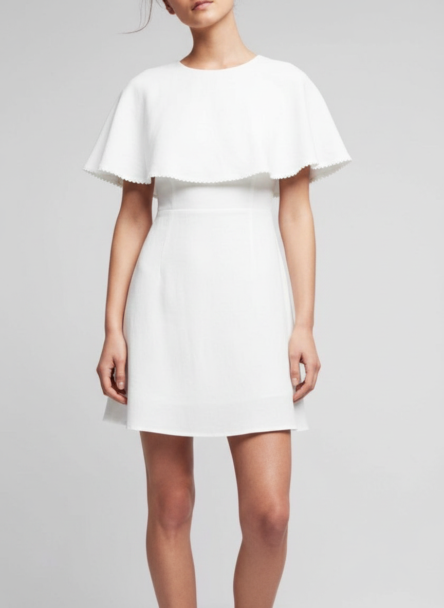 Basic Tiered Neckline Dress