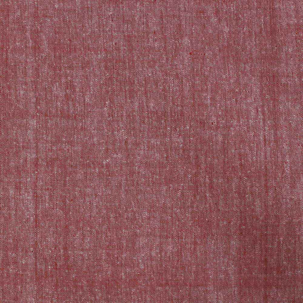 PLAIN RED MATKA SILK & KHADI BLEND 97 GSM HANDWOVEN FABRIC