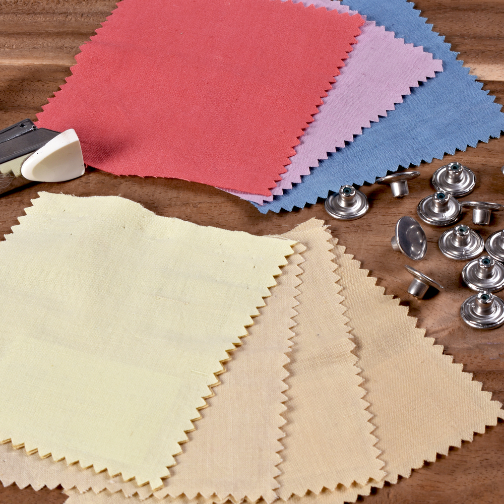 Natural Vegetable Dyed Fabric Swatches