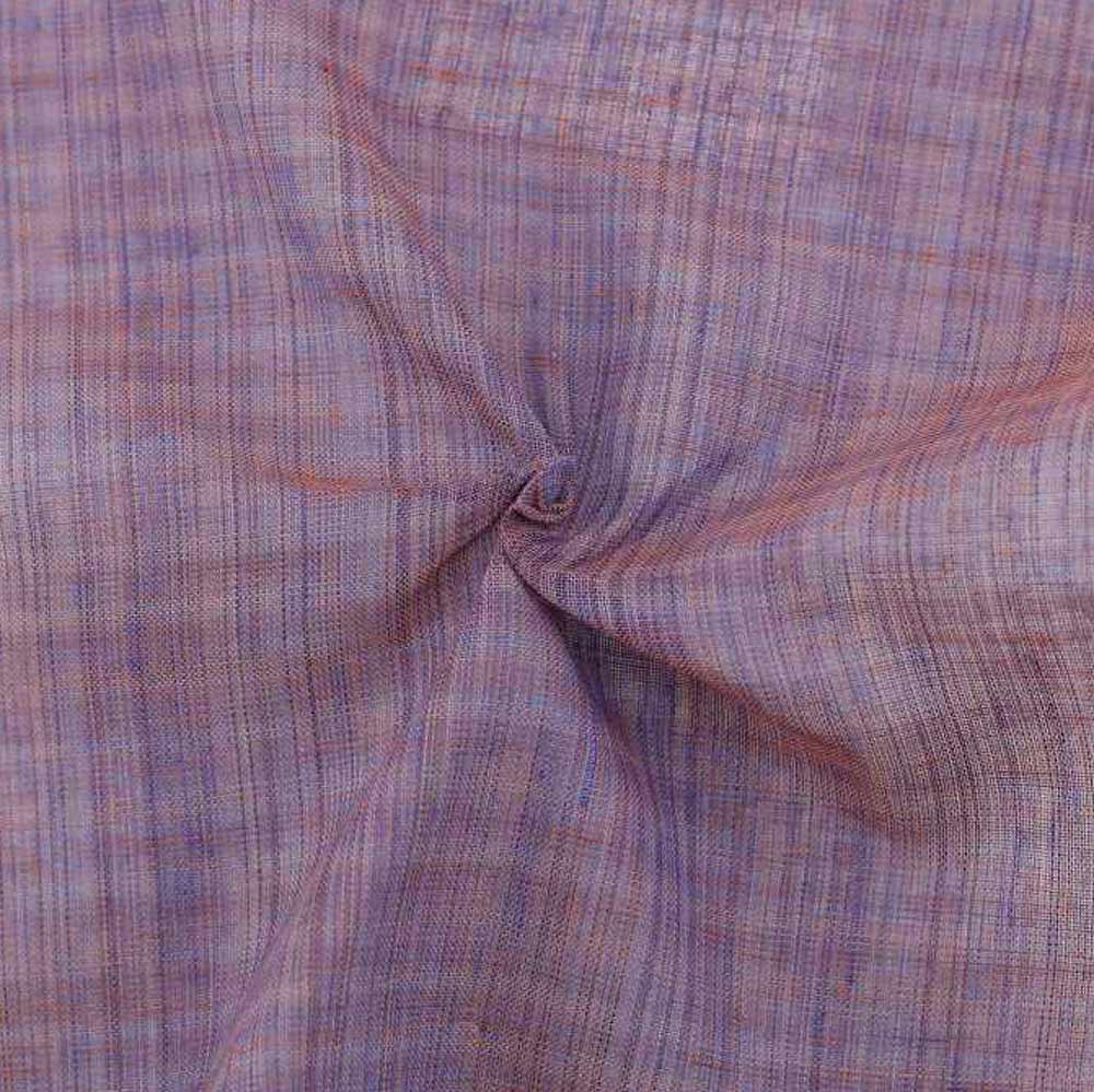 Stripe Purple Pure Cotton 64 GSM Handwoven Fabric C13