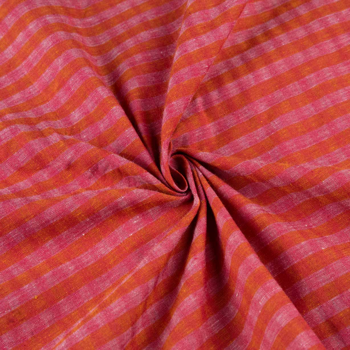 Stripe Red Pure Cotton 90 GSM Handwoven Fabric