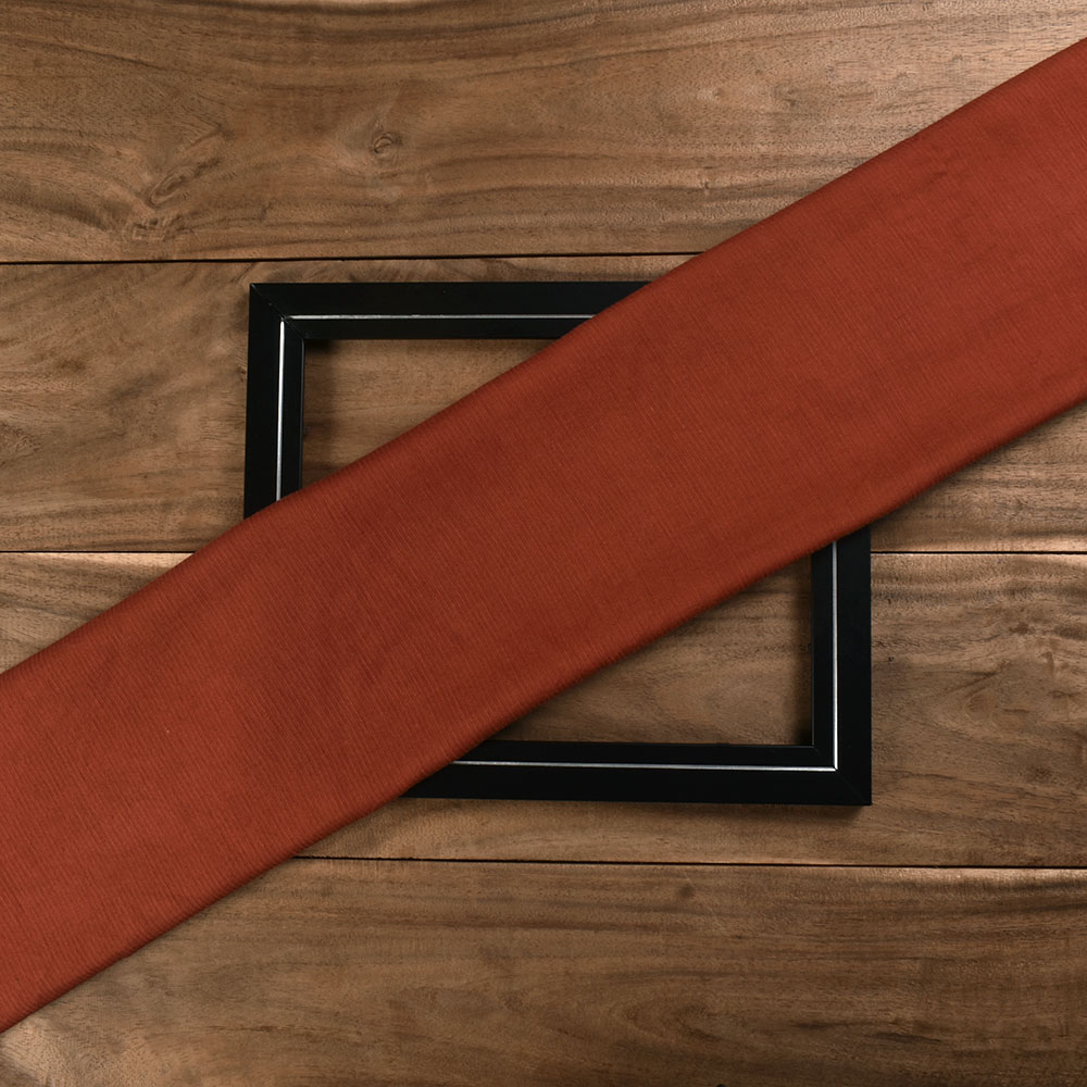 Stripe Brown Pure Cotton 77 GSM Handwoven Fabric