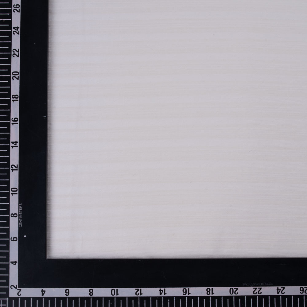 WHITE STRIPE COTTON 84 GSM FABRIC - BLEACHED WHITE & DYEABLE C