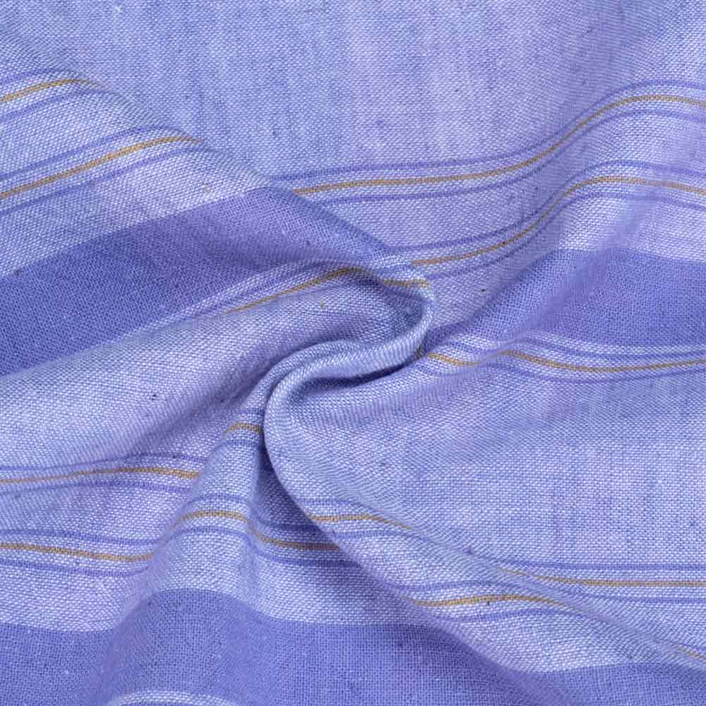 Stripe Purple Pure Cotton 90 GSM Handwoven Fabric 24