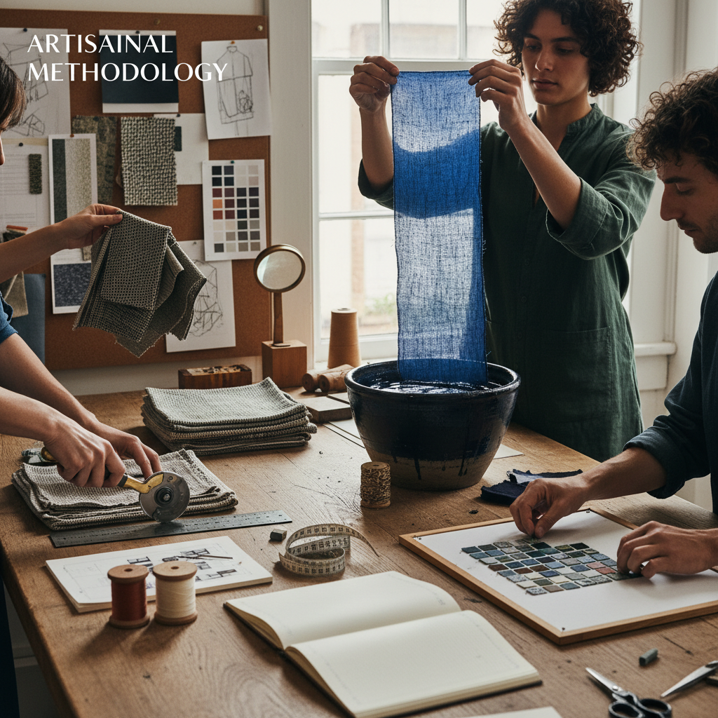 Artisan textile sampling lifecycle stages for fabrics wholesale and garment brands.