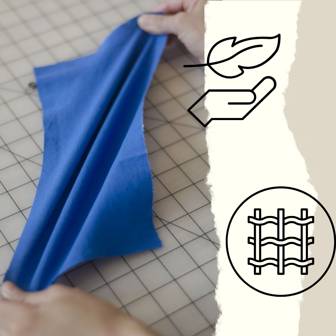 When the fabric gets wet, the fibers and yarns swell, increasing yarn diameter