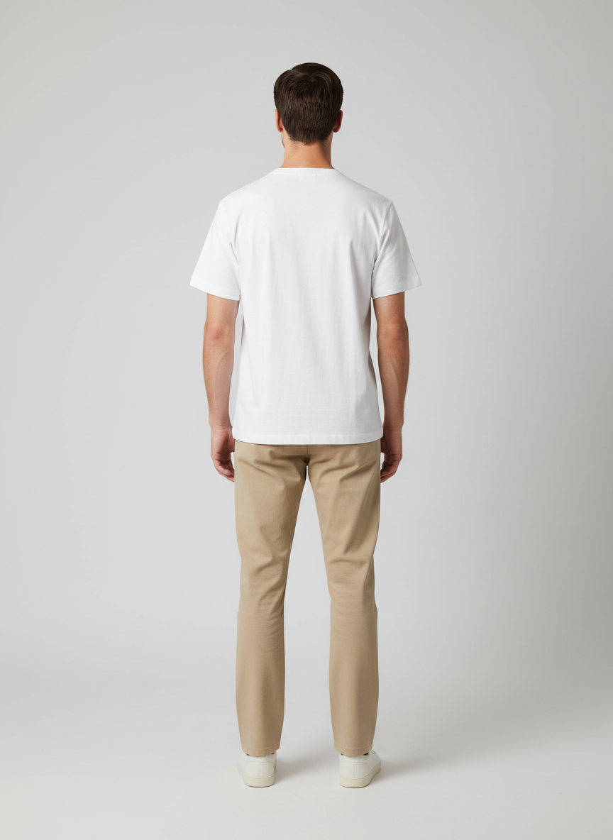 T Shirt - Round Neck Short Sleeves Waist Lenght